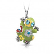 Lucky Frog Green Pendant