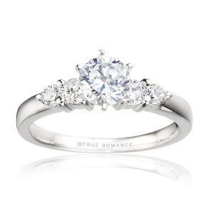 Rm495-14k White Gold Engagement Ring From Nostalgic Collection