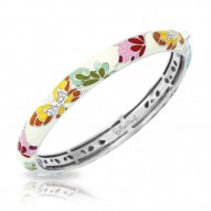 Butterfly Kisses Collection In Stack/Whiteena/Cz/Ss Bangle