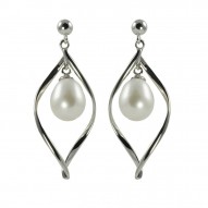 Fresh Water Drop Pearl Earrings