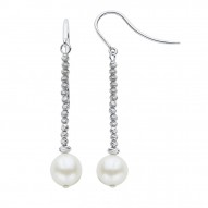 Fresh Water Pearl and beaded drop earrings