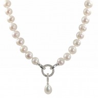 Fresh water Pearl Stand with Diamond Buckle