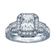 Radiant Diamond Vintage Engagement Ring