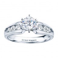 Me180-14k White Gold Classic Engagement Ring