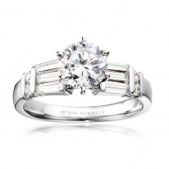 Me361-14k White Gold Engagement Ring From Nostalgic Collection