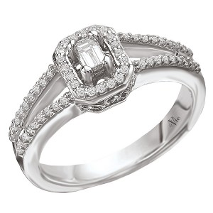 Split Shank Semi-mount Diamond Ring