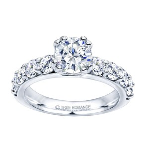 Rm1101-14k White Gold Classic Engagement Ring